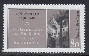 Germany 1988 Sc#1565 Mi#1389 Burning Synagogue, Baden-Baden MNH**