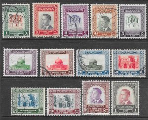 Jordan 306-318: King Hussein II, Jordanian Scenes, used, F-VF