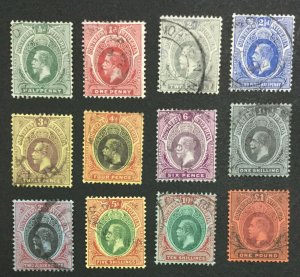 MOMEN: SOUTHERN NIGERIA SG #45-56 1912 USED LOT #60019