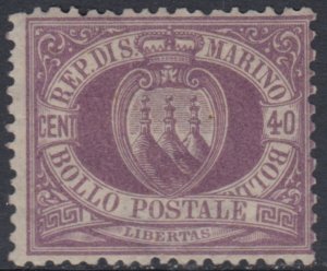 SAN MARINO - Sassone n. 7 cv 1450$ MH* see scan