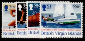 BRITISH VIRGIN ISLANDS QEII SG925-928, 1996 Olympics set, NH MINT. 