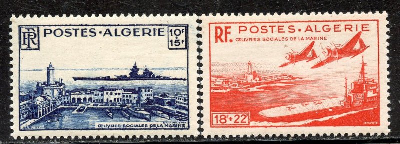 Algeria # B255-6, Mint Never Hinge. CV $ 20.00