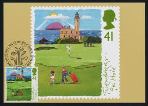 Great Britain 1567-71 on Maxi Cards (PHQ163)-  Sports, Golf, Architecture