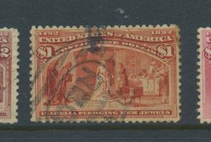 Scott #241 Columbian Used Stamp (Stock #241-39)