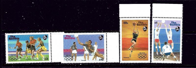 Gambia 697-700 MNH 1987 Olympics