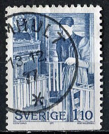 Sweden; 1977: Sc. # 1230: Used Single Stamp