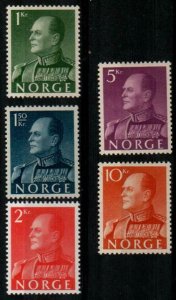 Norway Scott 370-74 Mint hinged