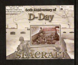 Micronesia 2004 - D-Day Military Ships - Souvenir Stamp Sheet - Scott #592 - MNH