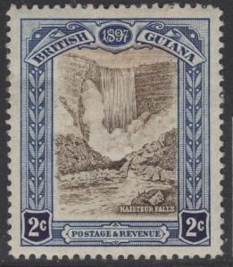 BRITISH GUIANA SG217 1898 2c BROWN & INDIGO HEAVY MTD MINT