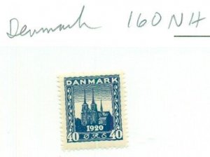 DENMARK #160, Mint Never Hinged, Scott $168.00