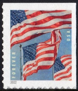 SC#5658 (Forever) U.S. Flags Booklet Single: BCA (2022) SA
