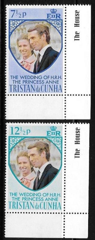 Tristan Da Cunha 1973 Princess Anne´s Wedding Omnibus MNH