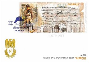 Armenia 2020 Mi1152 FDC Napoleon Bonaparte Emperor abdication letter