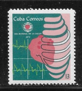 Cuba 1685 1972 World Health Day single MNH