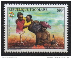 1999 Togo - Mi. 2983 40th Anniversary of Agreement Council 390F RARE!!!-