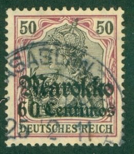 GERMANY OFFICE IN MOROCCO 52 USED (RL) 3159 CV $37.50 BIN $18.50