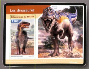 A8349 - NIGER - ERROR MISPERF Stamp Sheet -2021  DINOSAURS Prehistorics