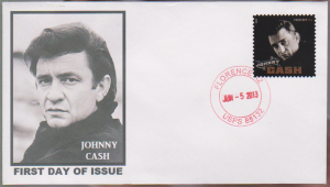 2013 Johnny Cash Stamp OOAK UO First Day Cover FDC JC4 05