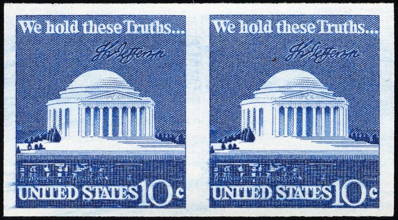 US Stamps # 1520b MNH XF Imperforate Pair Scott Value $30.00