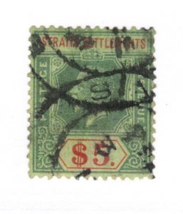 Straits Settlements #201 Used - Stamp CAT VALUE $45.00