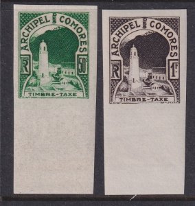 Comoros, Scott J1-J2 vars (Yvert TT1a-TT2a), MNH