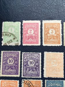 Bulgaria Stamps,1915-21, Sc#J24-28 Semi Transparent Paper,