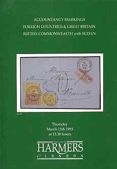 Auction Catalogue - Sudan - Harmers 11 Mar 1993 - incl pa...