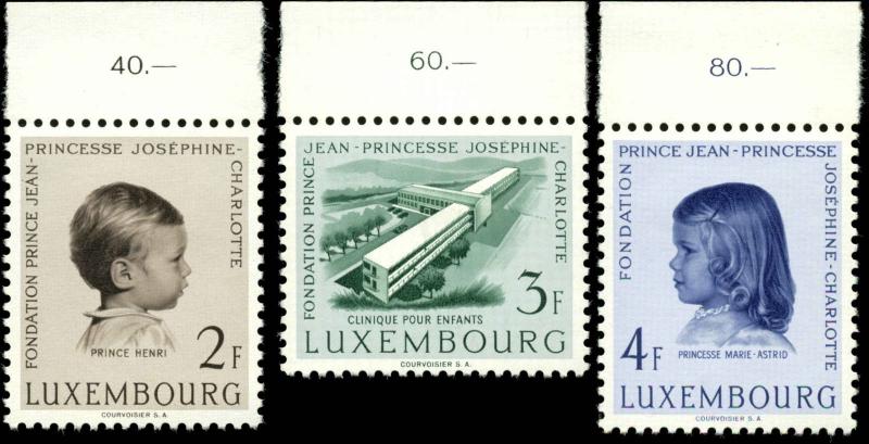 Luxembourg  Scott #326-328 Set of 3 Mint Hinged