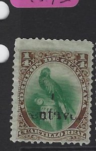 Guatemala SG 15 Partial Overprint MNG (1gvb)