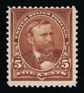 OUTSTANDING GENUINE SCOTT #270 F-VF MINT OG H 1895 CHOCOLATE - GENERAL GRANT