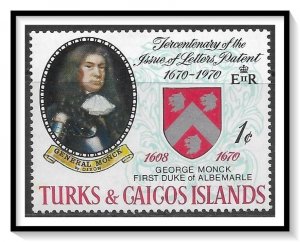 Turks & Caicos #213 Letters Patent MH