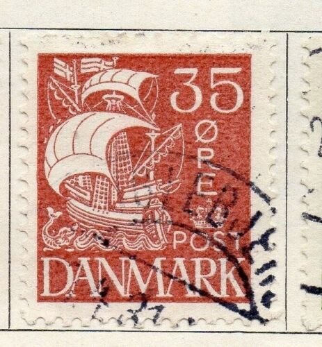 Denmark 1927 Early Issue Fine Used 35ore. 089906 