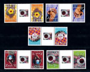 [CA007A] Caribbean Netherlands 2010 Greetings Gutterpairs MNH