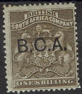 BRITISH CENTRAL AFRICA 1891 ARMS OVERPRINTED 1/-