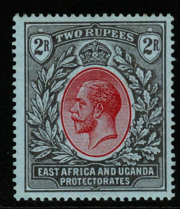 KENYA, UGANDA & TANGANYIKA SG54 1912 2r RED & BLACK/BLUE MTD MINT