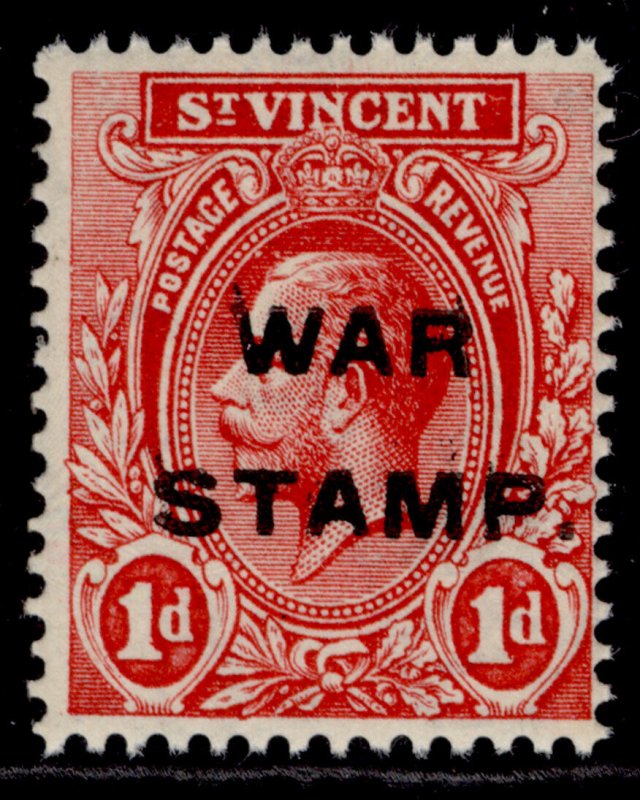 ST. VINCENT GV SG124, 1d carmine-red, NH MINT.