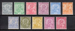 INDIA — SCOTT 80//92 — 1911-23 KGV ISSUE — MH — SCV $54