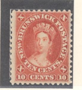 New Brunswick Sc 9 1860 10 c Victoria stamp mint