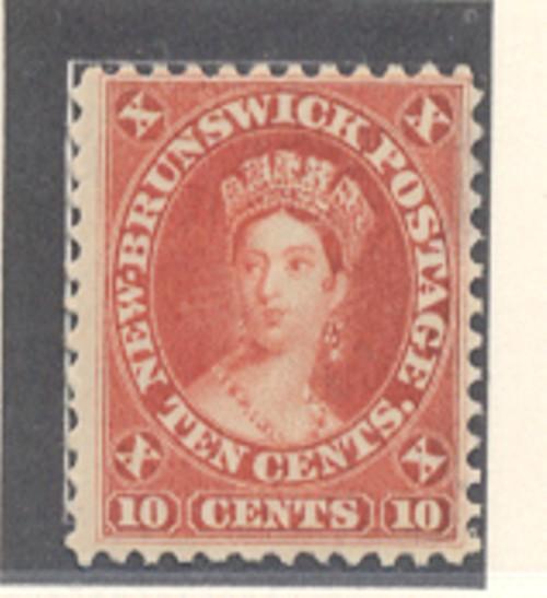 New Brunswick Sc 9 1860 10 c Victoria stamp mint