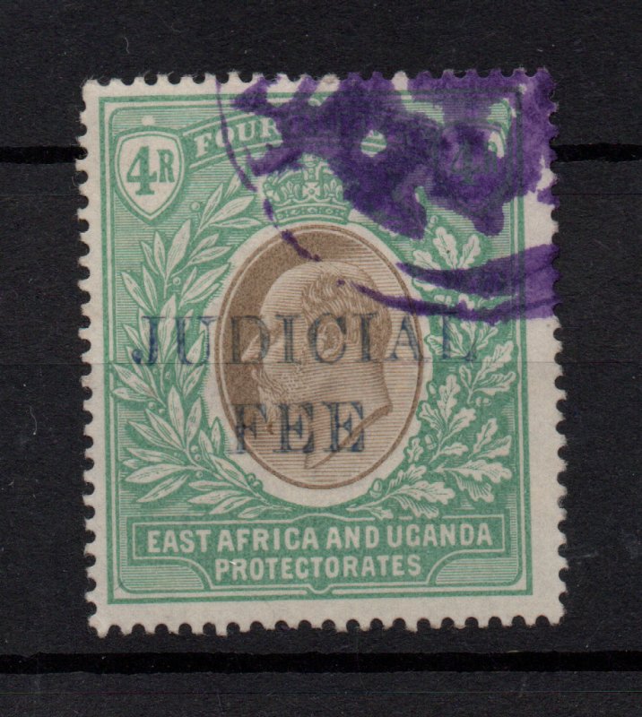 East Africa & Uganda 1905 4R Judicial Fee used WMK CC WS37947