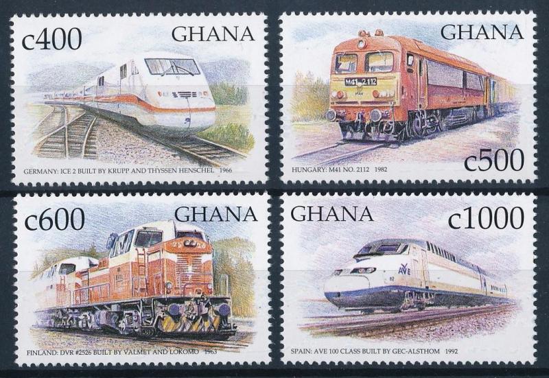 [63610] Ghana 1999 Railway Train Eisenbahn Chemin de Fer  MNH