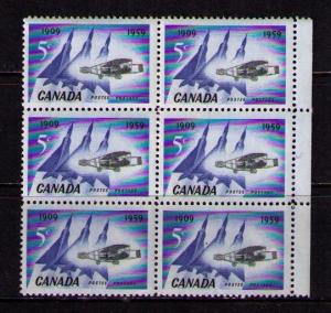 CANADA Sc# 383 MNH FVF Block6 Delta Wing Planes Silver Dart