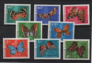 Hungary 1969 Butterflys set of 8 sg.2439-46  MNH