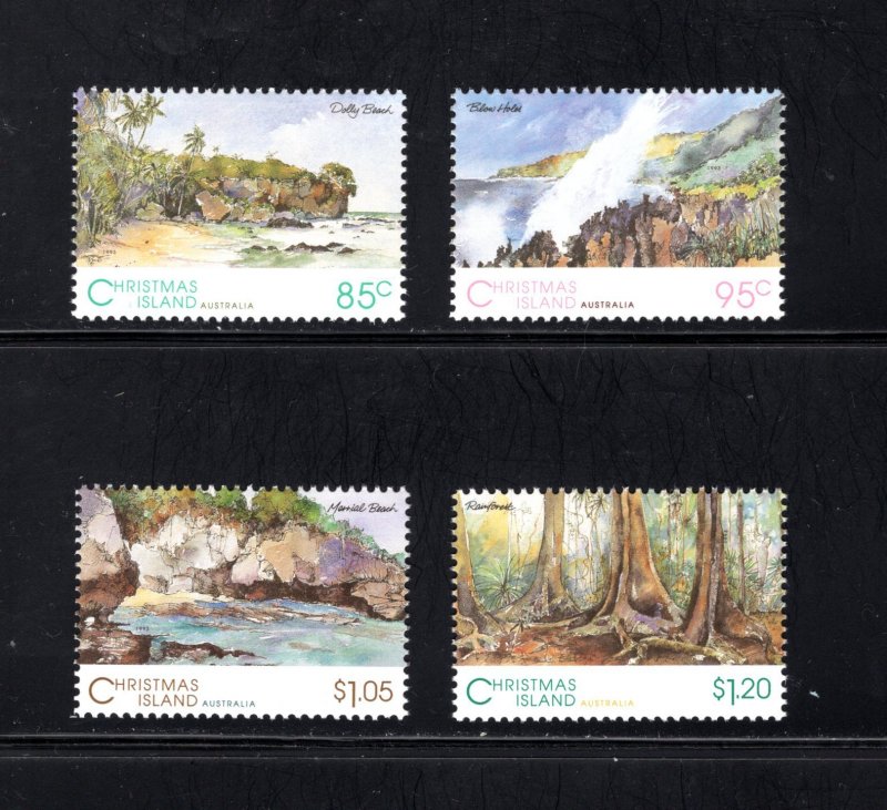 Christmas Island 350-353,  VF, MNH, CV $8.60 .... 1370067/101/102/103