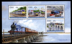 Ireland Scott 1605b  MNH** Train souvenir sheet