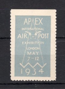 1934 AIR POST EXHIBITION STAMP UNMOUNTED MINT