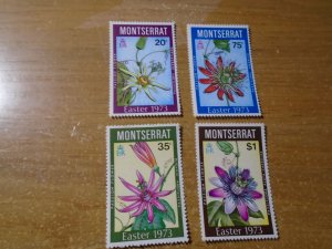 Montserrat  #  288-91  MNH  Flowers