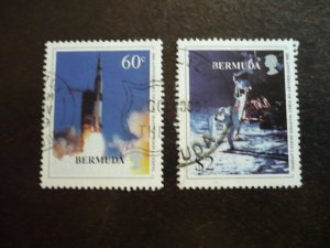 Stamps - Bermuda - Scott# 775,777 - Used Part Set of 2 Stamps