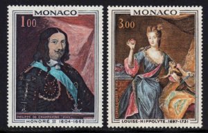 Monaco #735-36 ~ Cplt Set of 2 ~ Paintings ~ Unused, HM (1969)