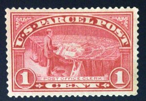 Scott #Q1 - VF/XF - 1c Carmine Rose - Parcel Post Stamp - MNH - 1913